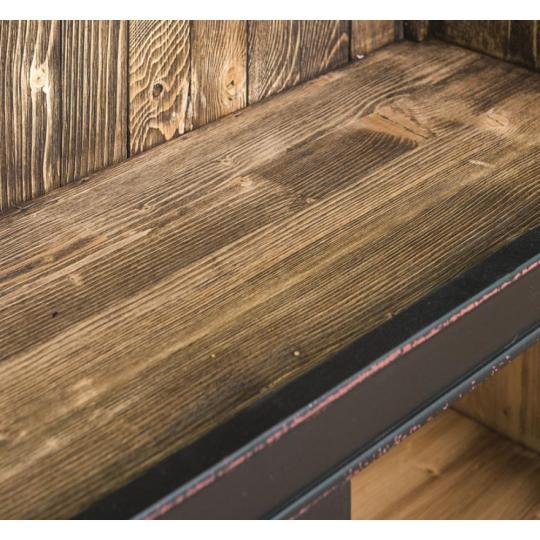 vintage sotet fekete konyvszekreny konyves butor szekreny mediterran tomorfa fa antikolt koptatott nappali iroda butorok lameridian igenyes minosegi lameridiana.jpg